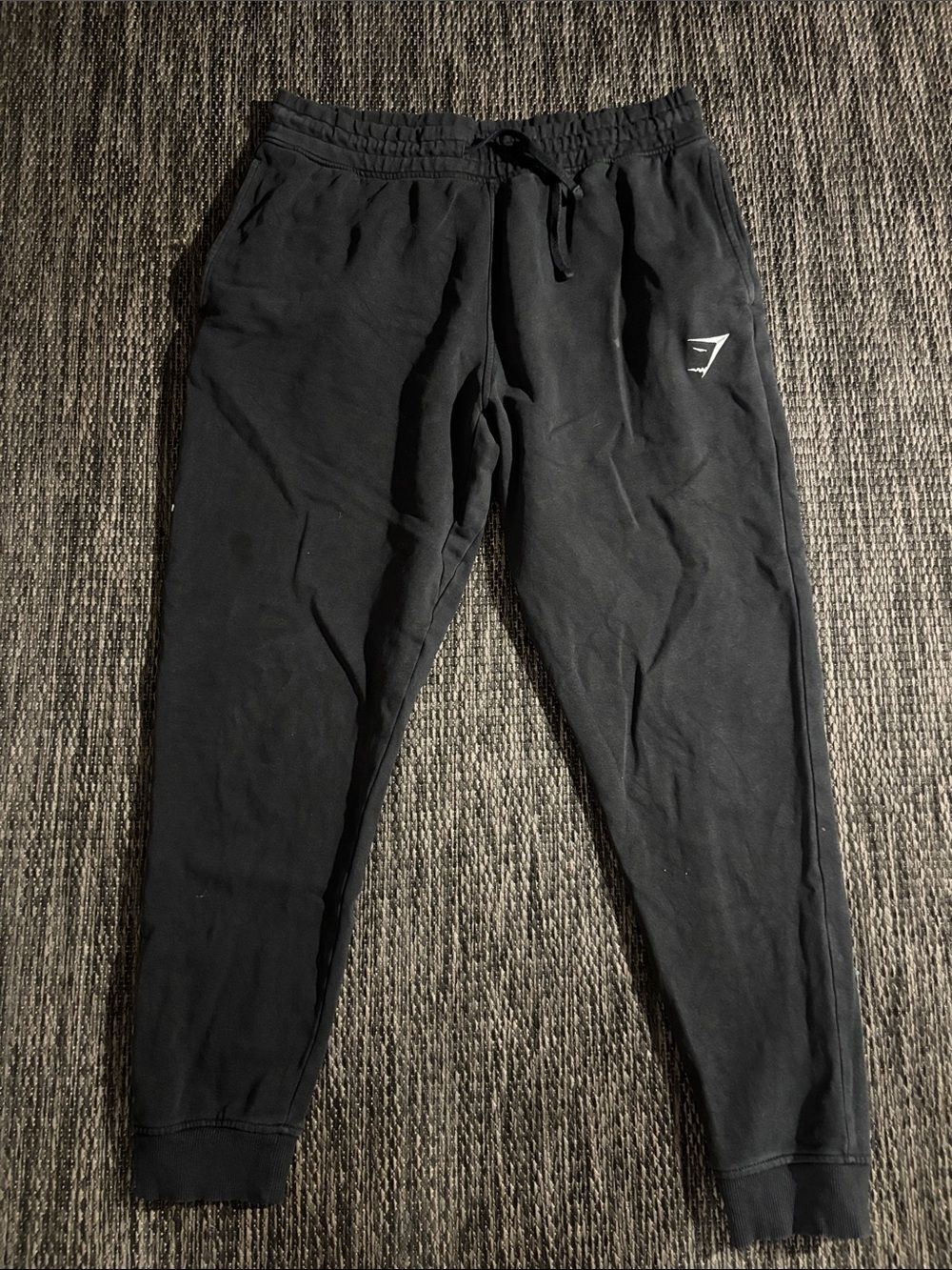 Gymshark Sweatpant Joggers Embroidered Logo Black Men’s Large